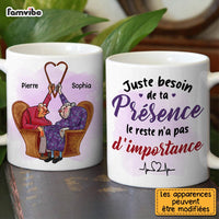 Personalized French Couple Gift Juste Besoin De Ta Présence Mug 30849 thumb 1