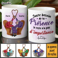 Personalized French Couple Gift Juste Besoin De Ta Présence Mug 30849 thumb 1