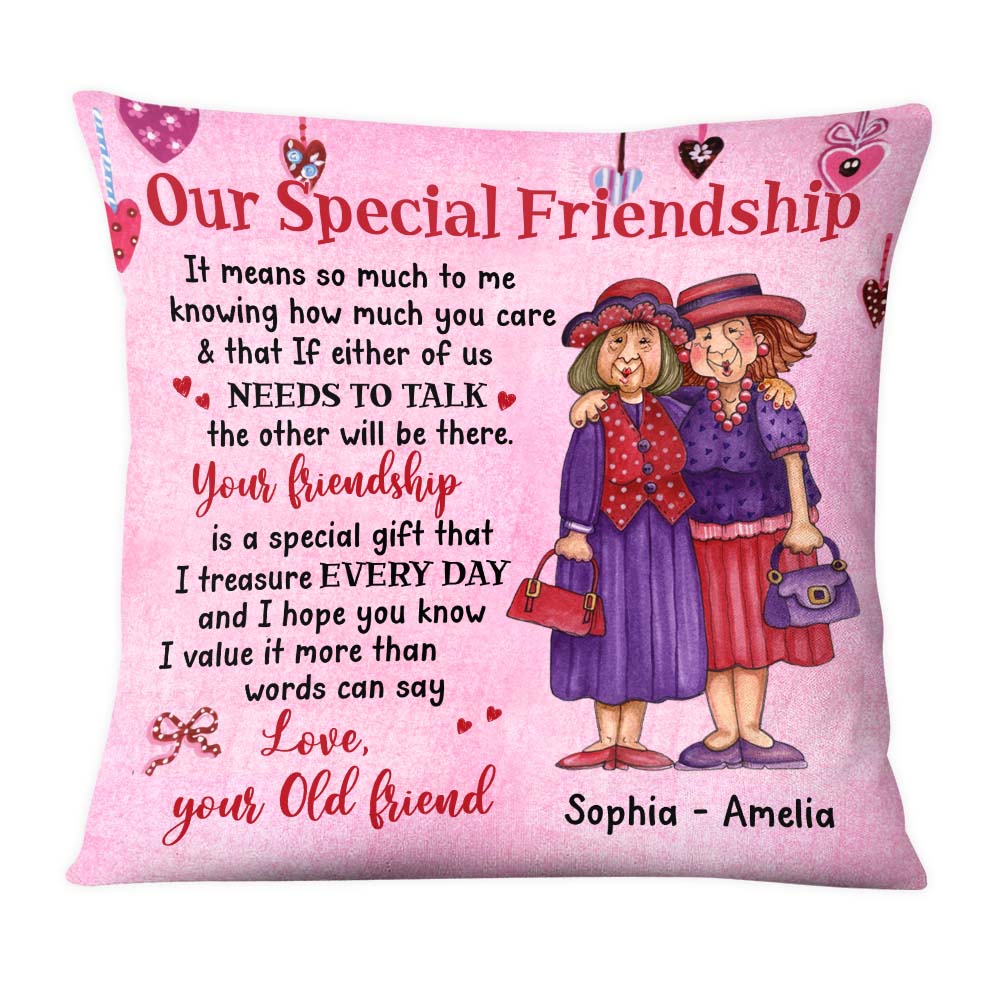 Personalized Gift For Friends Our Friendship Pillow 30860 Primary Mockup
