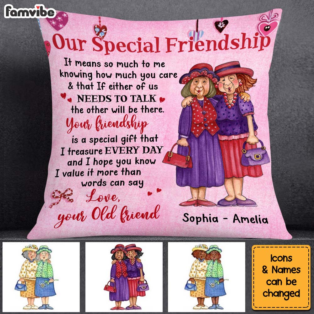 Personalized Gift For Friends Our Friendship Pillow 30860 Primary Mockup