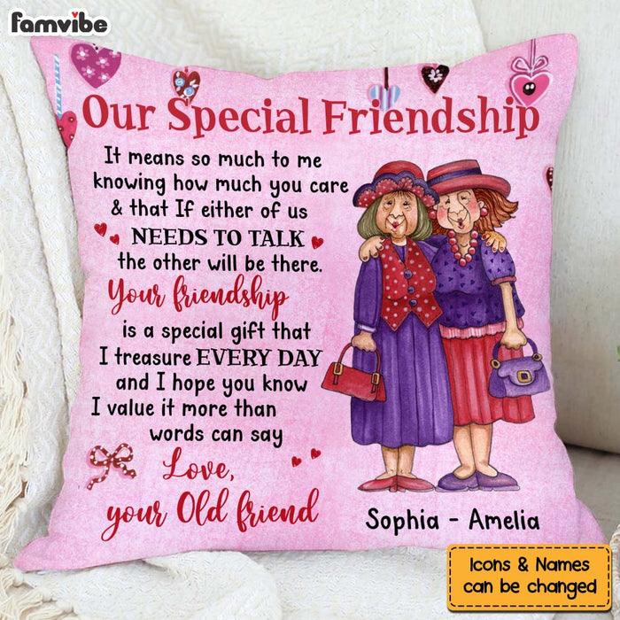 Personalized Gift For Friends Our Friendship Pillow 30860 1