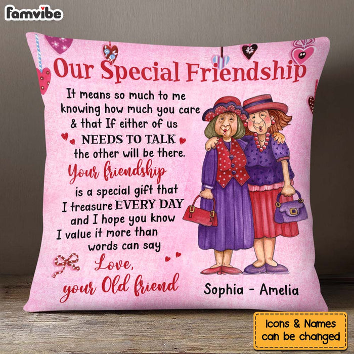 Personalized Gift For Friends Our Friendship Pillow 30860 1