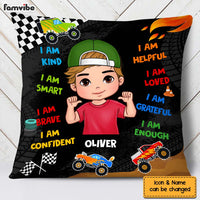 Personalized Gift For Grandson Affirmation Monster Truck Pillow 30865 thumb 1