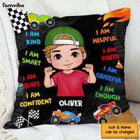 Personalized Gift For Grandson Affirmation Monster Truck Pillow 30865 thumb 1