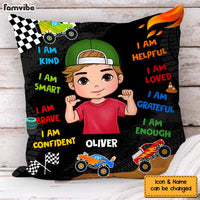 Personalized Gift For Grandson Affirmation Monster Truck Pillow 30865 thumb 1