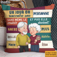 Personalized French Couple Gift Notre Plus Belle Histoire Pillow 30866 thumb 1