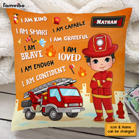 Personalized Gift For Grandson I Am Kind Firefighter Pillow 30873 thumb 1
