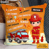 Personalized Gift For Grandson I Am Kind Firefighter Pillow 30873 1