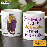 Personalized French Couple Gift Je Remercie Le Destin De T'avoir Mis Sur Ma Route Mug 30879 thumb 1