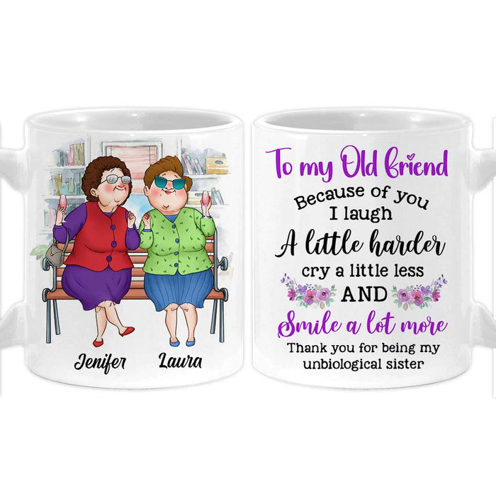 Personalized Gift For Old Friends Because Of You Mug 30882 1