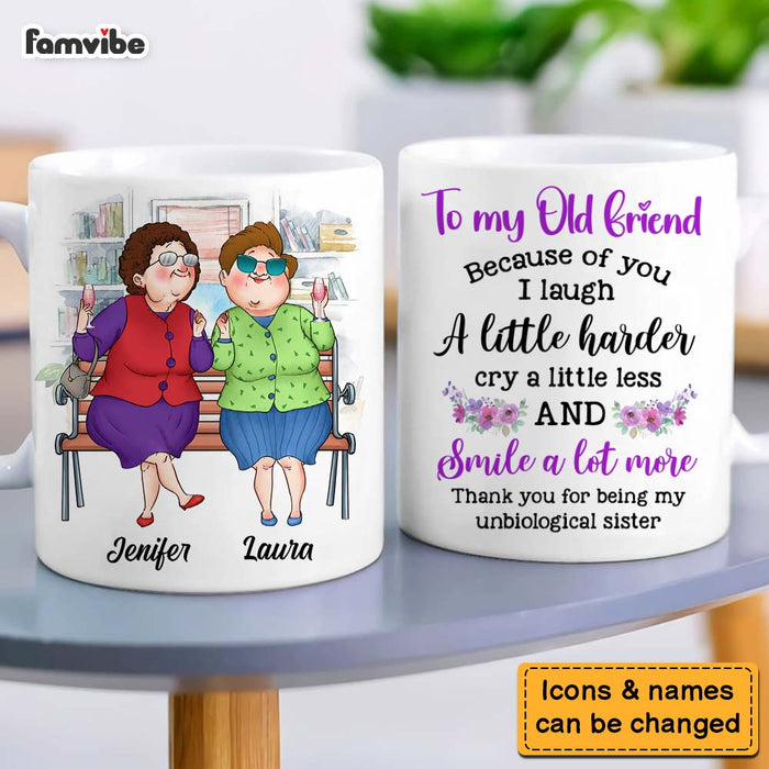 Personalized Gift For Old Friends Because Of You Mug 30882 1