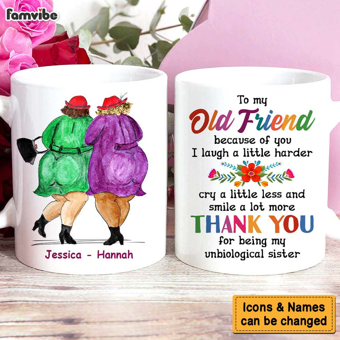 Personalized Gift For Old Friends Because Of You Mug 30885 1