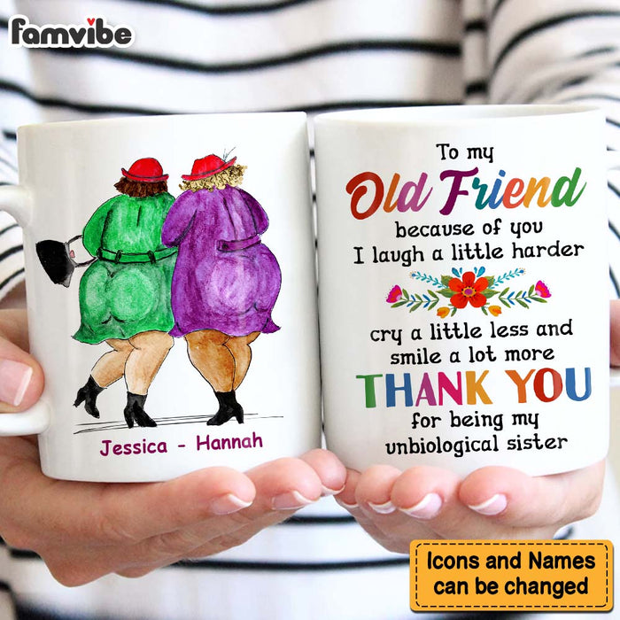 Personalized Gift For Old Friends Because Of You Mug 30885 1
