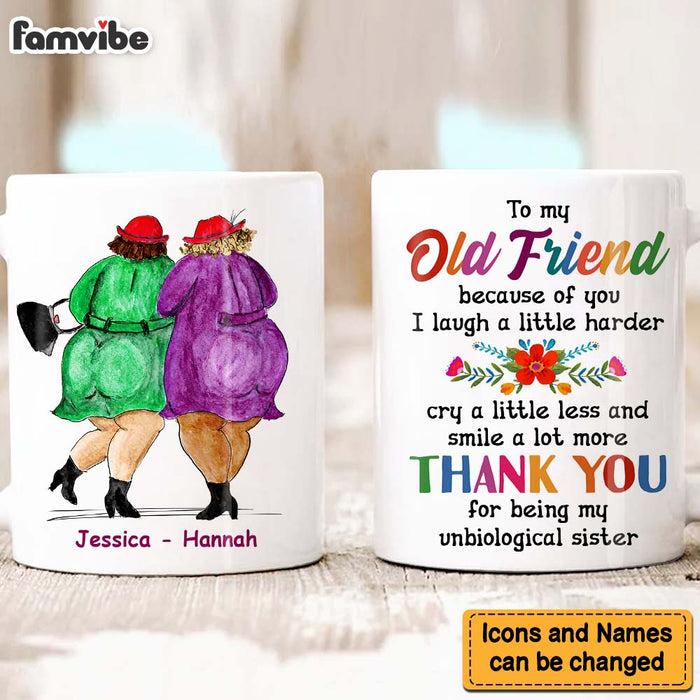 Personalized Gift For Old Friends Because Of You Mug 30885 1