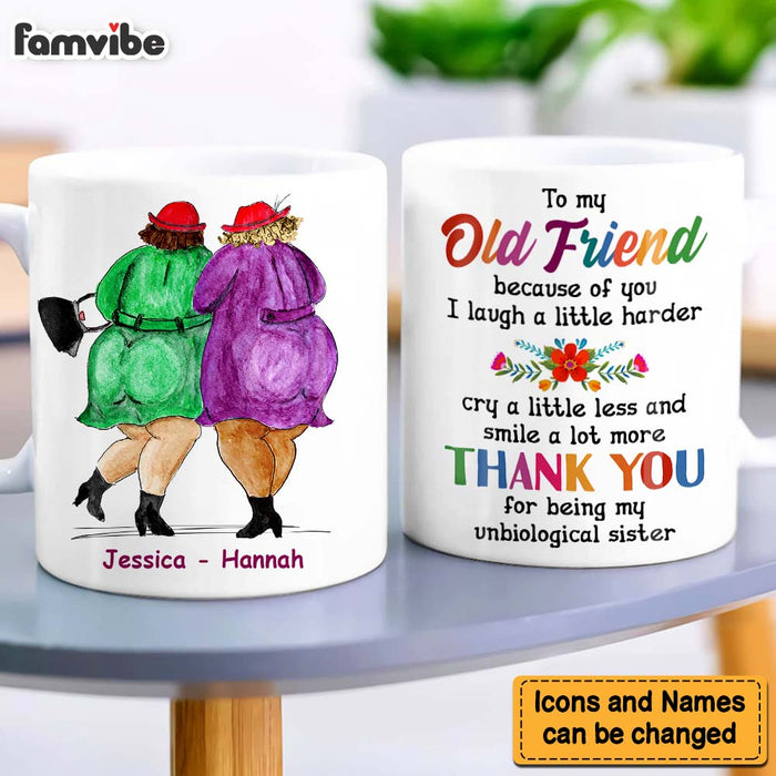 Personalized Gift For Old Friends Because Of You Mug 30885 1