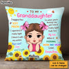 Personalized Gift For Granddaughter To My Granddaughter Sunflower Theme Pillow 30887 thumb 1