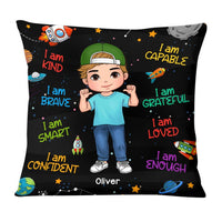Personalized Gift For Grandson I Am Kind Space Theme Pillow 30888 thumb 1