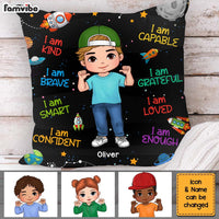 Personalized Gift For Grandson I Am Kind Space Theme Pillow 30888 thumb 1