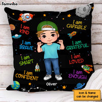 Personalized Gift For Grandson I Am Kind Space Theme Pillow 30888 thumb 1