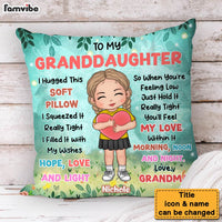 Personalized Granddaughter Gift To My Granddaughter Garden Theme Pillow 30899 thumb 1