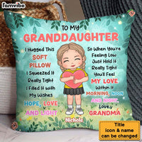 Personalized Granddaughter Gift To My Granddaughter Garden Theme Pillow 30899 thumb 1