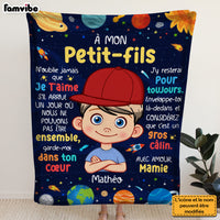 Personalized Gift For Grandson French Couverture à Mon Petit Blanket 30909 thumb 1