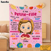 Personalized Gift For Grandson French Couverture à Mon Petit Blanket 30909 thumb 1