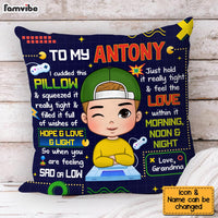 Personalized Grandson Gift To My Grandson Game Theme Pillow 30930 thumb 1