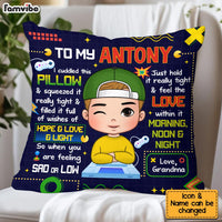 Personalized Grandson Gift To My Grandson Game Theme Pillow 30930 thumb 1