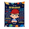 Personalized Gift For Grandson Aim For The Skies Blanket 30934 1