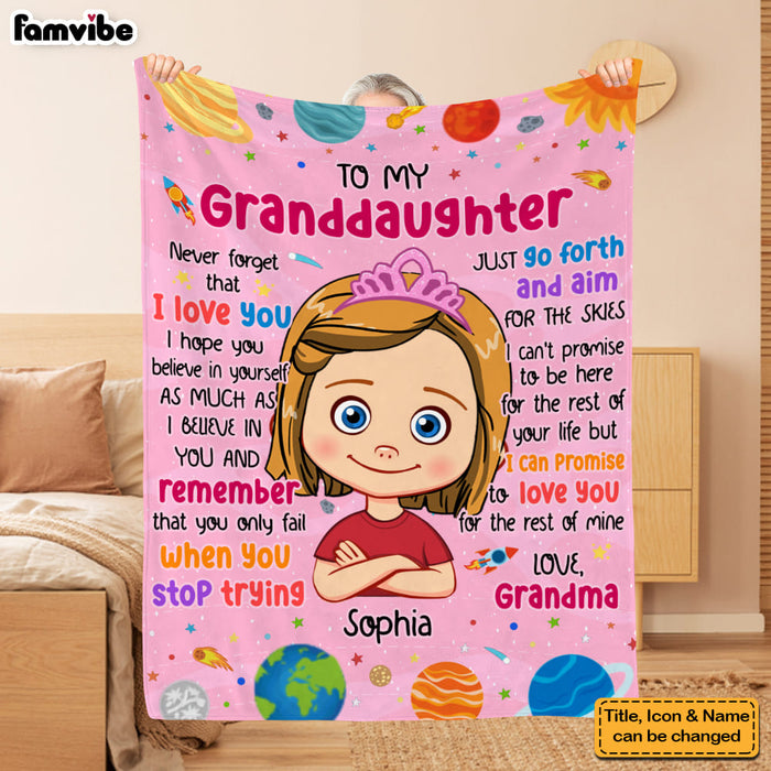 Personalized Gift For Grandson Aim For The Skies Blanket 30934 1