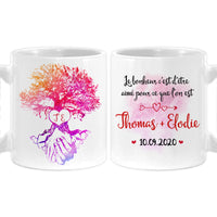 Personalized French Couple Gift Personnalisée Bonheur D'amour Mug 30938 thumb 1