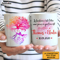 Personalized French Couple Gift Personnalisée Bonheur D'amour Mug 30938 thumb 1
