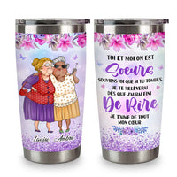 Personalized Gift For Friends Sisters French Steel Tumbler 30943 thumb 1