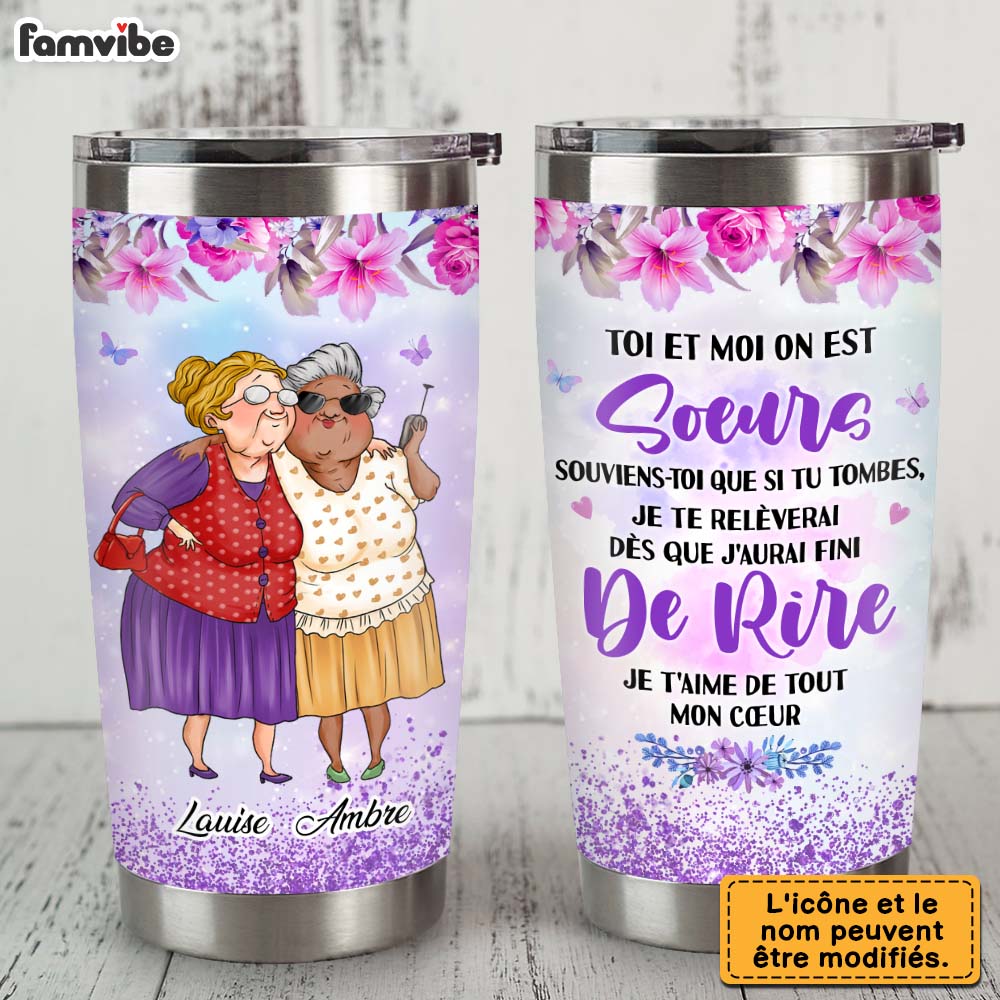 Personalized Gift For Friends Sisters French Steel Tumbler 30943 Primary Mockup