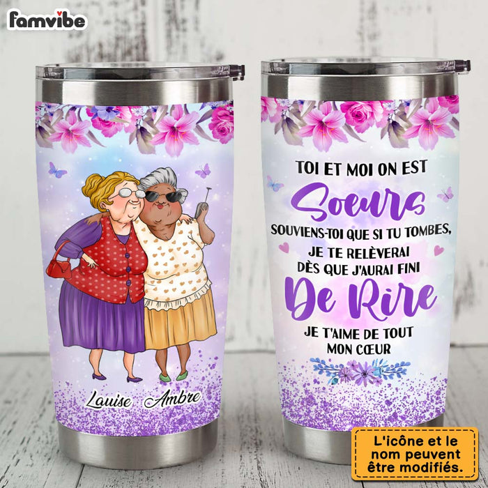 Personalized Gift For Friends Sisters French Steel Tumbler 30943 1