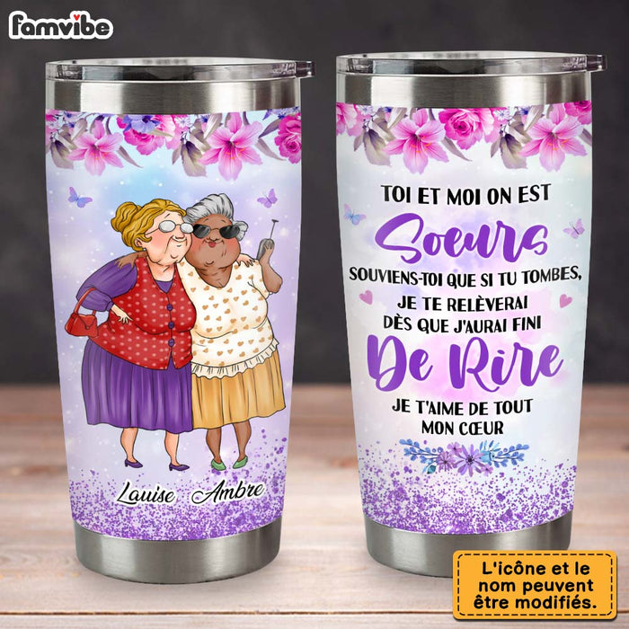 Personalized Gift For Friends Sisters French Steel Tumbler 30943 1