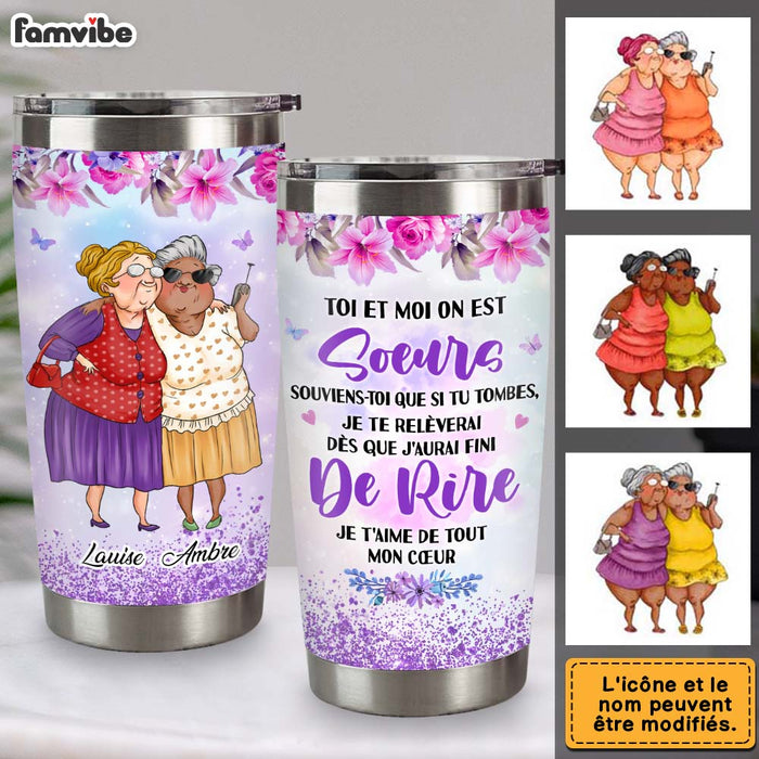 Personalized Gift For Friends Sisters French Steel Tumbler 30943 1