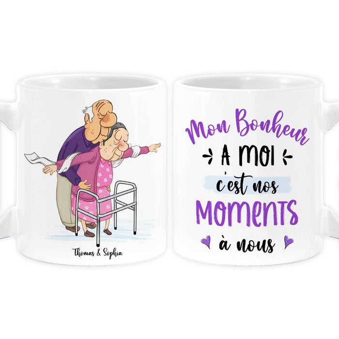 Personalized French Couple Gift Mon Bonheur À Moi Mug 30945 1