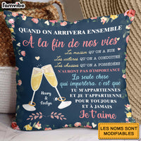 Personalized Couple French Quand On Arrivera Ensemble Pillow 30949 thumb 1