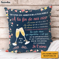 Personalized Couple French Quand On Arrivera Ensemble Pillow 30949 thumb 1