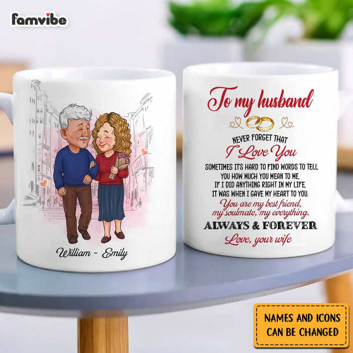 Personalized Couple Never Forget That I Love You  Mug 30957 1