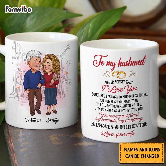 Personalized Couple Never Forget That I Love You  Mug 30957 1