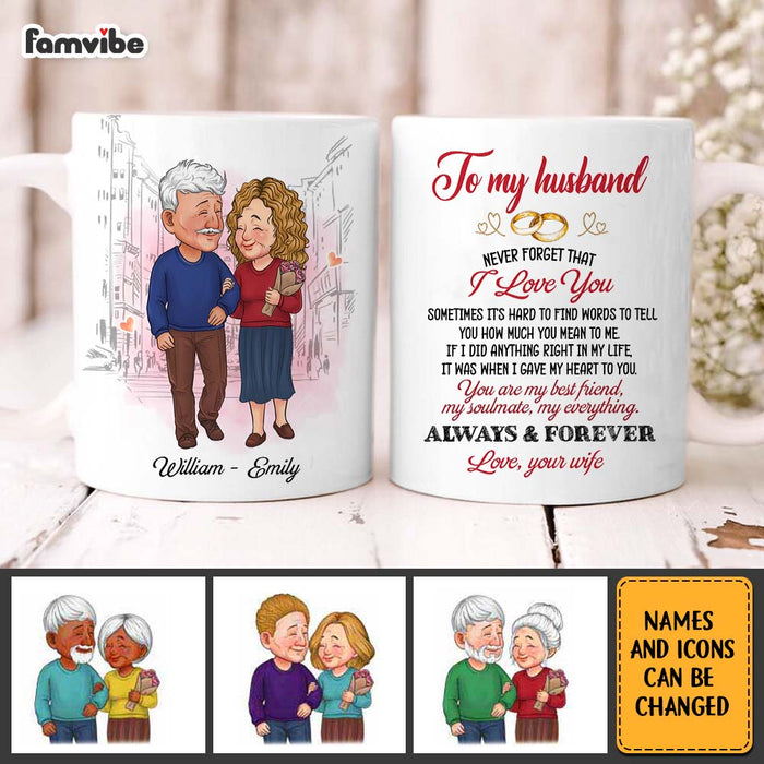 Personalized Couple Never Forget That I Love You  Mug 30957 1