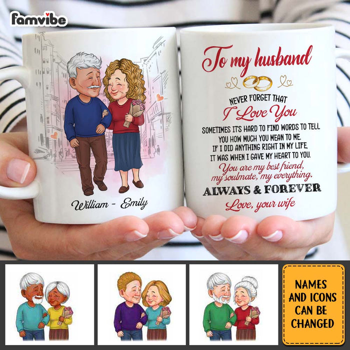 Personalized Couple Never Forget That I Love You  Mug 30957 1
