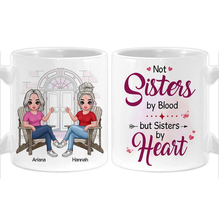 Personalized Friend Gift Sisters By Heart Mug 30962 1