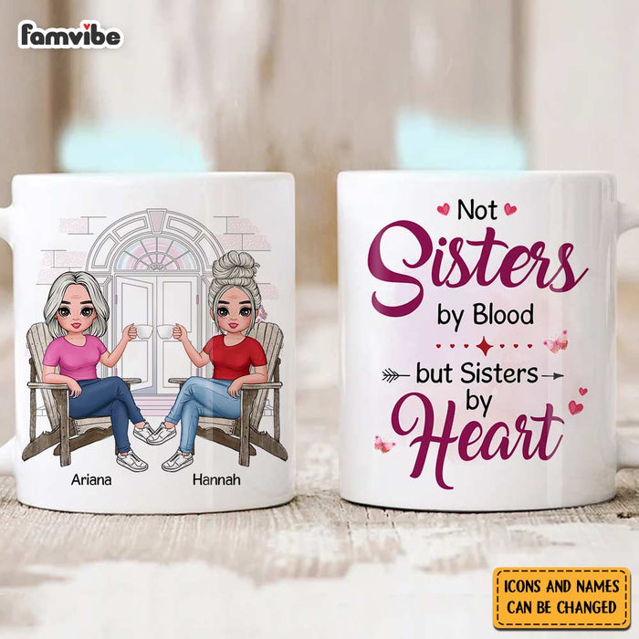Personalized Friend Gift Sisters By Heart Mug 30962 1