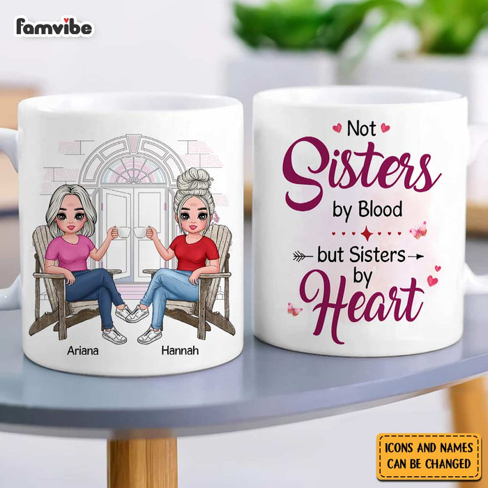 Personalized Friend Gift Sisters By Heart Mug 30962 1