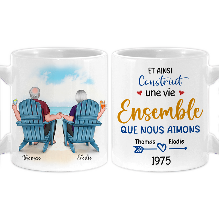 Personalized French Couple Gift "Plage De L'amour" Mug 30978 1
