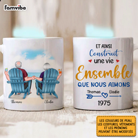 Personalized French Couple Gift "Plage De L'amour" Mug 30978 thumb 1